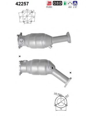 AS 42257 Catalytic Converter